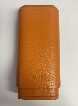 Adorini Cigar Case Leder Komplett Orange f. 2-3 Zigarren 