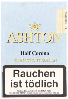 Ashton Small Cigars Connecticut Half Corona 5 Stück = Packung (-3% CV24-Packungsrabatt)