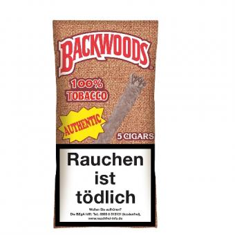 Backwoods Authentic (Aromatic) 5 Stück = Packung (-3% CV24-Packungsrabatt) 5 Stück = Packung (-3% CV24-Packungsrabatt)