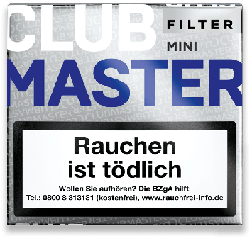 Clubmaster Mini Filter Blue (NEU) 20 Stück = Packung (-3% CV24-Packungsrabatt) 20 Stück = Packung (-3% CV24-Packungsrabatt)