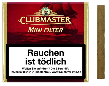 Clubmaster Mini Filter Red (Vanilla) 20 Stück = Packung (-3% CV24-Packungsrabatt)