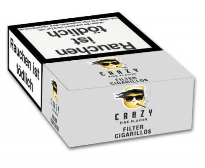 Crazy Silver Filter-Cigarillos 1 Stück = Packung