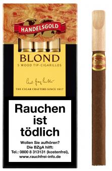 Handelsgold Blond Wood Tip-Cigarillos Nr. 410 5 Stück = Packung