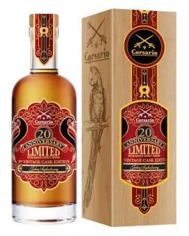 Corsario 20th Anniversario Rum 3rd Vintage Cask Edition by John Aylesbury 500 ml = Flasche 