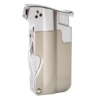 Jean Claude Pfeifenfeuerzeug Philip  light gun satin / chrom