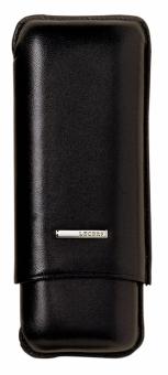 Lecerf Cigarren-Etui Robusto Schwarz 2er 