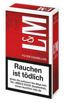 L&M Red Label Filter-Cigarillos 1 Stück = Packung
