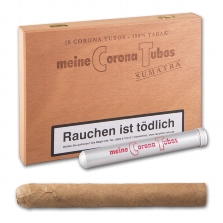 Meine Corona Tubos Sumatra 10 Stück = Kiste (-3% CV24-Kistenrabatt) 10 Stück = Kiste (-3% CV24-Kistenrabatt)