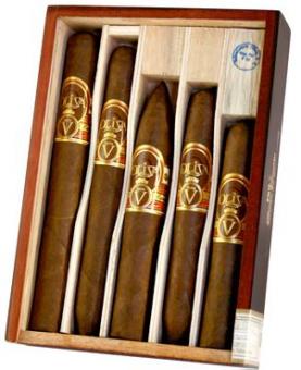 Oliva Serie V Sampler Box 5 Stück = Kiste (-3% CV24-Kistenrabatt) 5 Stück = Kiste (-3% CV24-Kistenrabatt)