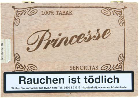 Princesse Senoritas Sumatra 100% Tabak 50 Stück = Kiste (-3% CV24-Kistenrabatt) 50 Stück = Kiste (-3% CV24-Kistenrabatt)
