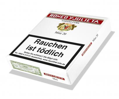 Romeo Y Julieta Mini 20 Stück = Packung (-3% CV24-Packungsrabatt)