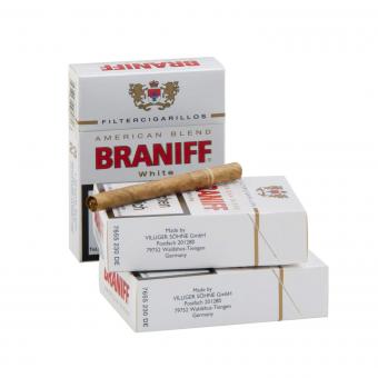 Braniff White Cigarillos 23 Stück = 1 Packung