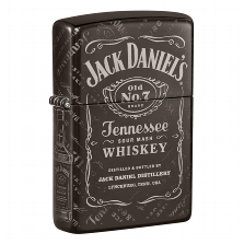 ZIPPO black ice Jack Daniels Logo+Portrait 60005879 