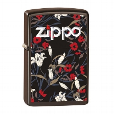 ZIPPO braun matt Zippo Floral Design 60005316 