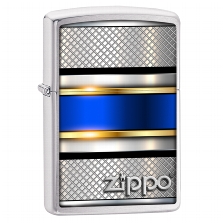 ZIPPO chrom gebürstet Zippo Design 60005730 