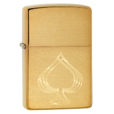 ZIPPO messing gebürstet Ace of Spade Design 60005727 