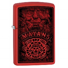 ZIPPO red matte Mayans 60005595  