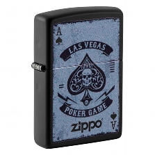 ZIPPO schwarz matt Poker Game Design 60006147 