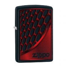 ZIPPO schwarz matt Red and Chrome 60003392 