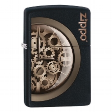 ZIPPO schwarz matt Zippo Steampunk Design 60005325 