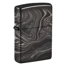 ZIPPO schwarz poliert Marble Pattern Design 60006092 