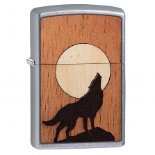ZIPPO Street chrom Howling Wolf Woodchuck 60004939 