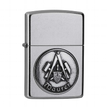 ZIPPO Street chrom Maurer Emblem 2006322 