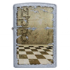ZIPPO Street chrom Zippo Chess Flor Design 60005133 