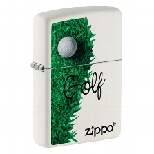 ZIPPO weiß matt Golf Design 60006141 