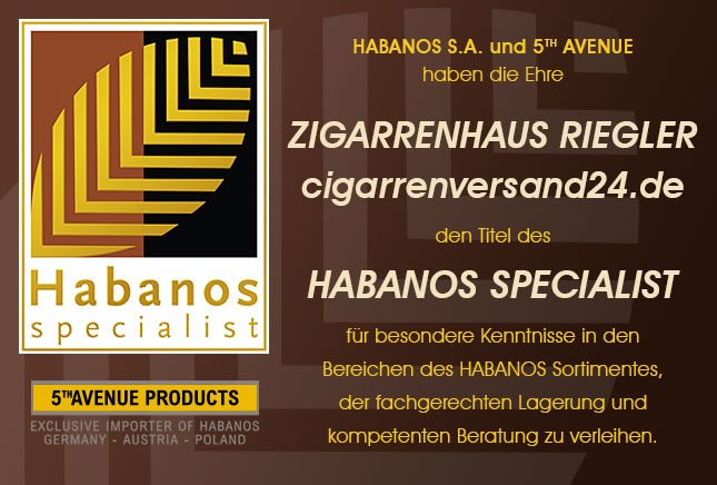 Habanos Specialist-Urkunde